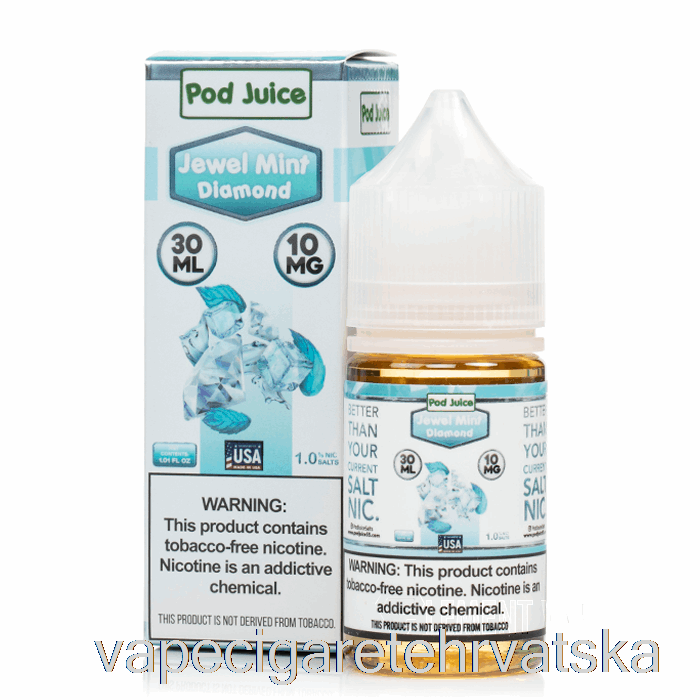 Vape Hrvatska Jewel Mint Diamond - Mahuna Sok - 30ml 55mg